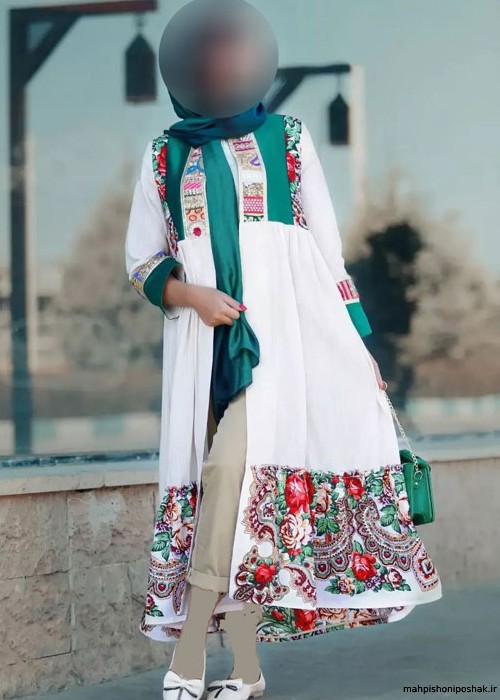 مدل لباس نقش دار ترکمنی