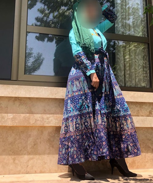 مدل لباس نقش دار ترکمنی