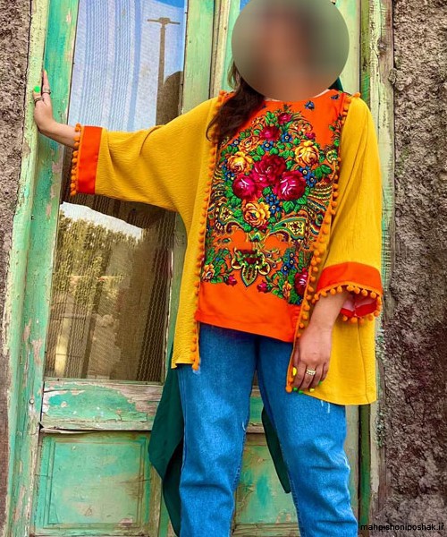 مدل لباس نقش دار ترکمنی