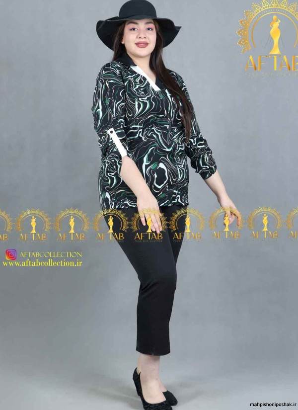 مدل لباس یقه دار زنانه