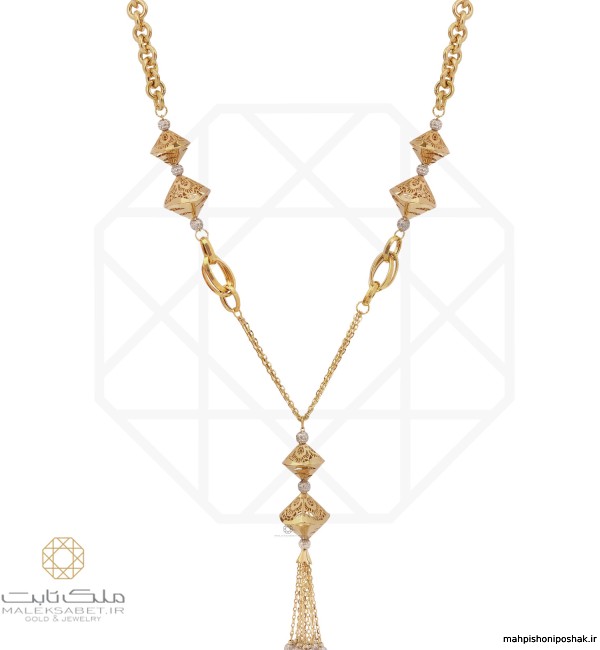 مدل گردنبند رو لباسی طلا
