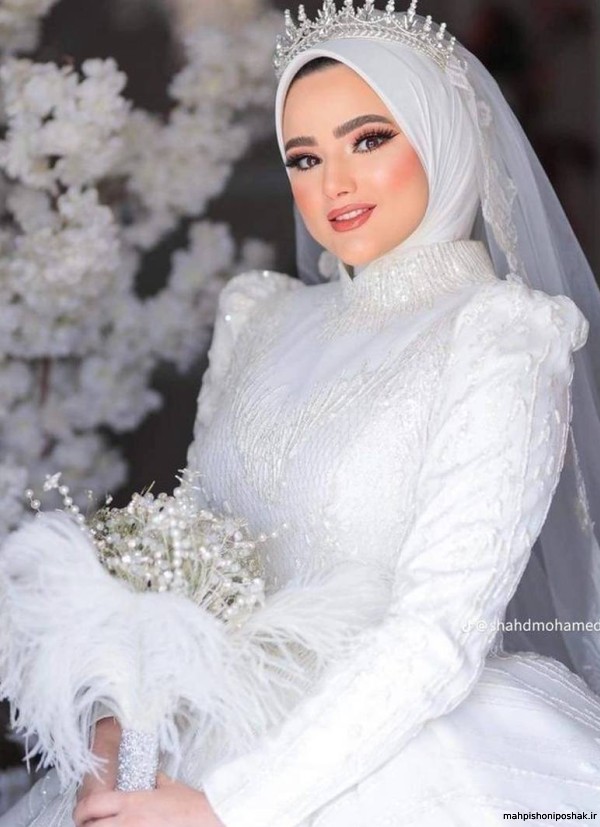 مدل کلاه حجاب عروس مدل کلاه حجاب عروس