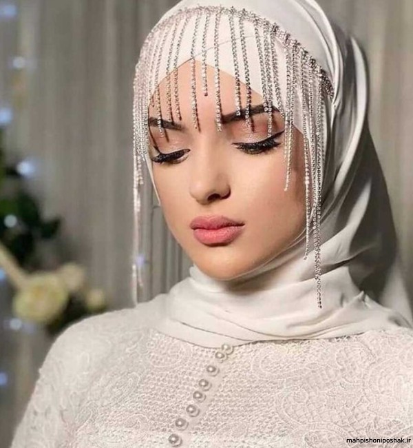 مدل کلاه حجاب عروس مدل کلاه حجاب عروس