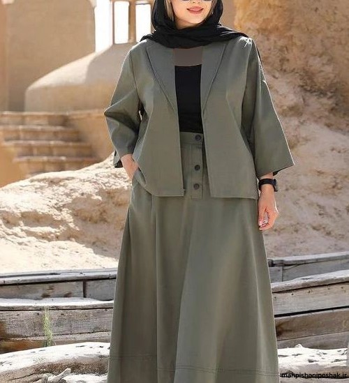 مدل کت و دامن بلند مدل کت و دامن بلند