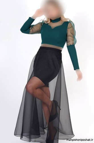 مدل لباس مجلسی دخترانه پشت بلند جلو کوتاه