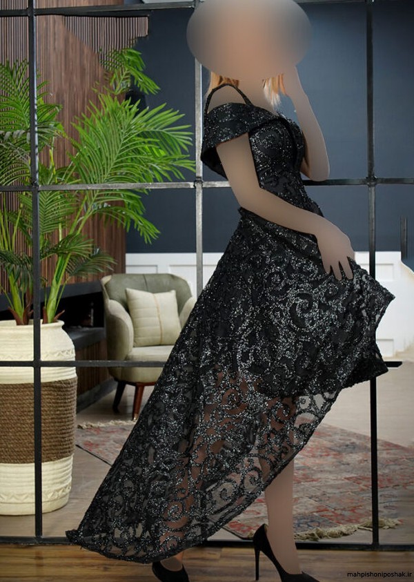 مدل لباس مجلسی دخترانه پشت بلند جلو کوتاه