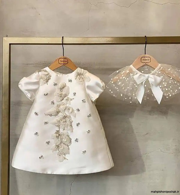 مدل لباس عروس بچه گانه پرنسسی کوتاه مدل لباس عروس بچه گانه پرنسسی کوتاه