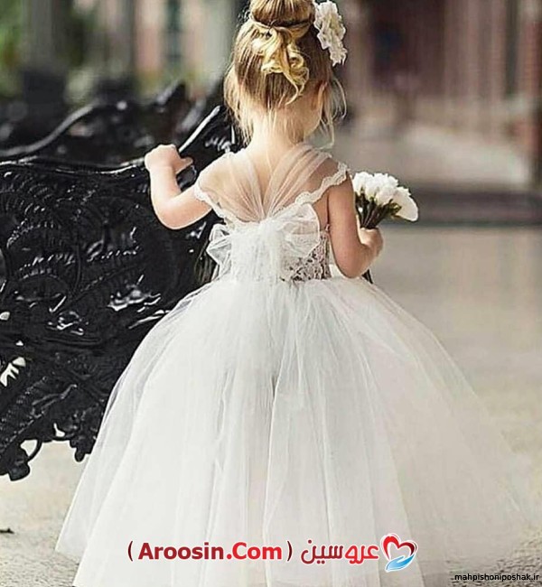 مدل موی بچه گانه همراه با تور لباس عروس مدل موی بچه گانه همراه با تور لباس عروس