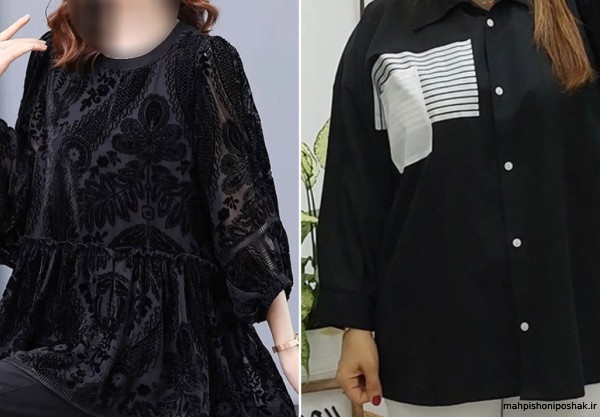 مدل بلوز زنانه نخی مشکی مدل بلوز زنانه نخی مشکی