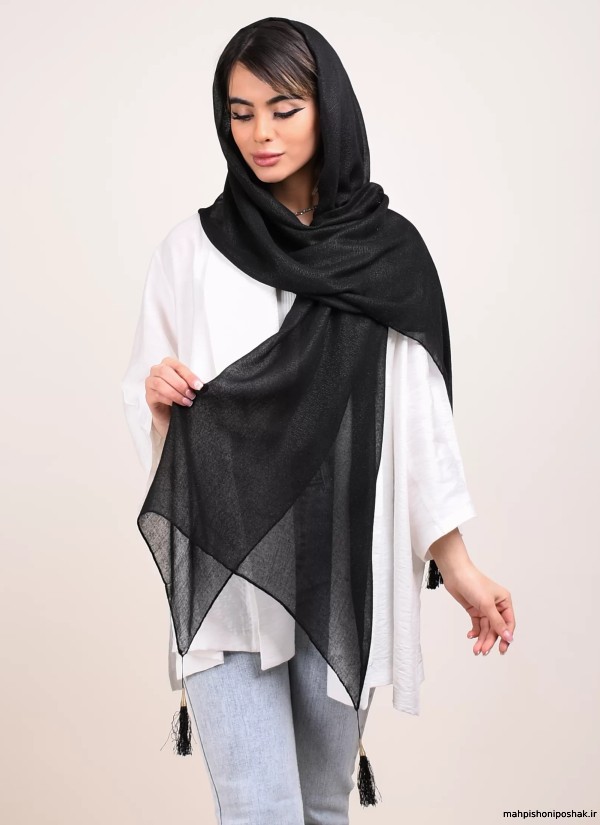 مدل شال دخترانه مشکی مدل شال دخترانه مشکی