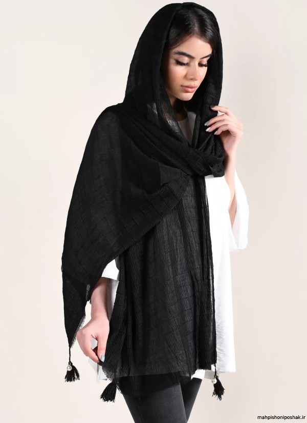 مدل شال دخترانه مشکی مدل شال دخترانه مشکی