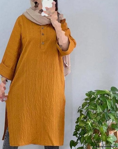 مدل مانتو زنانه دکمه ای