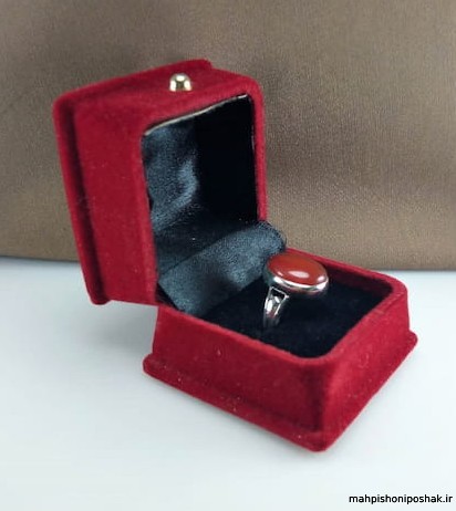 مدل انگشتر عقیق یمنی زنانه