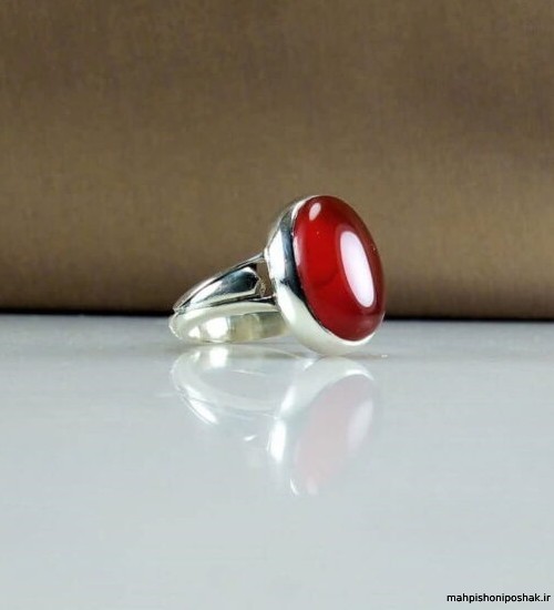 مدل انگشتر عقیق یمنی زنانه