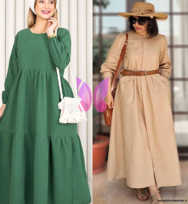 مدل پیراهن بلند زنانه نخی مدل پیراهن بلند زنانه نخی