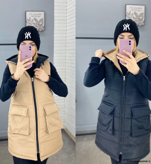 مدل پافر دخترانه دورو