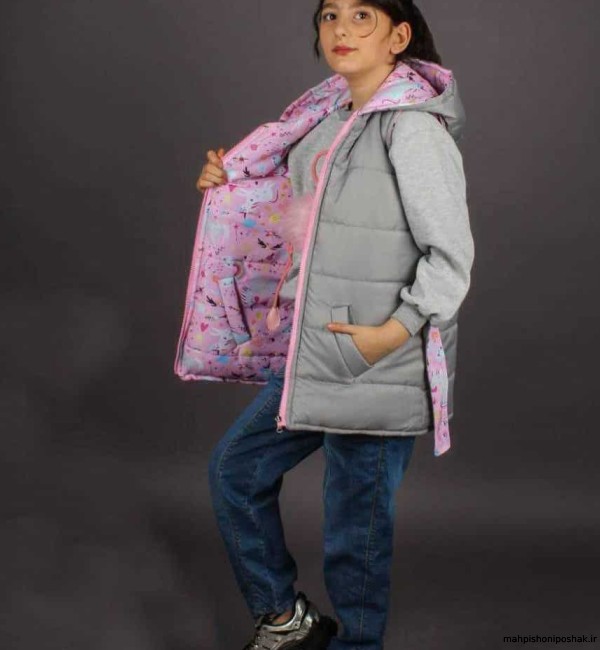 مدل پافر دخترانه دورو