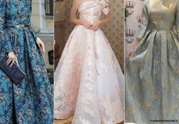 مدل پیراهن میدی ژاکارد مدل پیراهن میدی ژاکارد