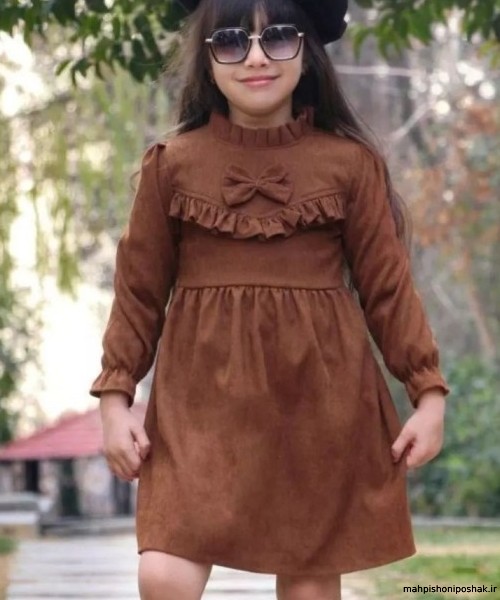 مدل لباس دخترانه با پارچه کبریتی درشت مدل لباس دخترانه با پارچه کبریتی درشت