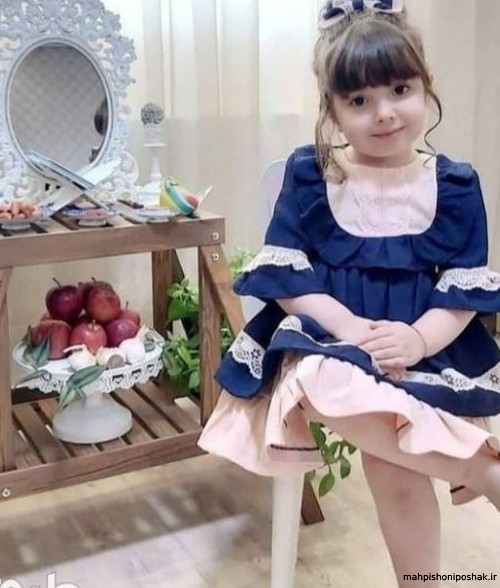 مدل پیراهن بچگانه سرمه ای مدل پیراهن بچگانه سرمه ای