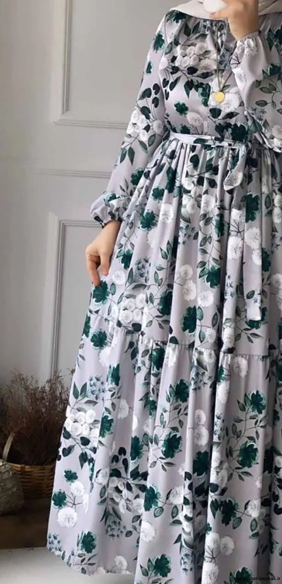 مدل پیراهن حریر مجلسی گلدار مدل پیراهن حریر مجلسی گلدار