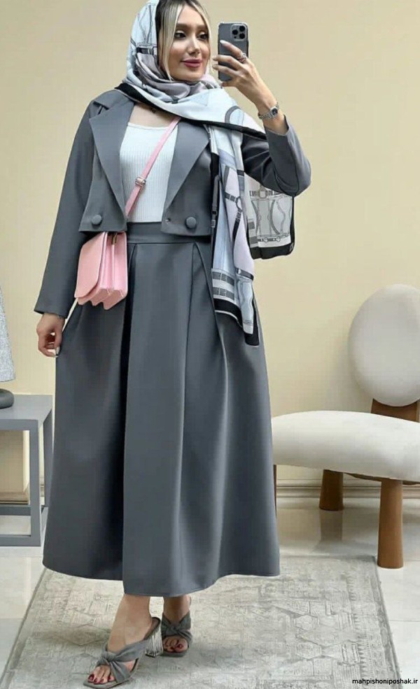 مدل کت و دامن بلند دخترانه
