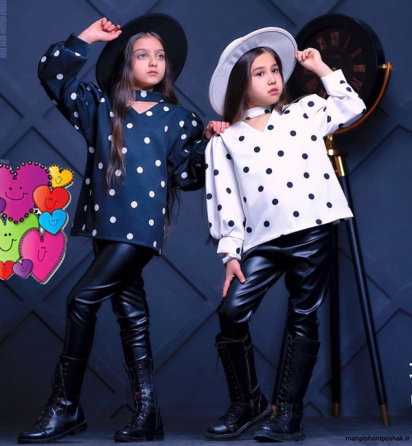 مدل بلوز شلوار چرم بچه گانه مدل بلوز شلوار چرم بچه گانه