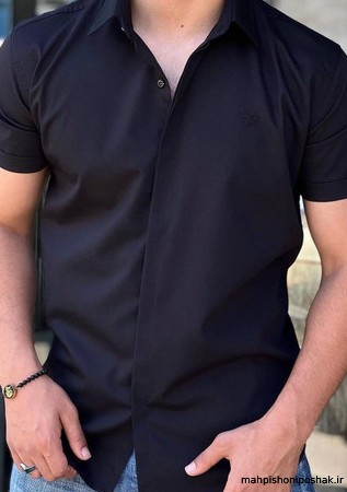 مدل پیراهن مردانه استین کوتاه جدید