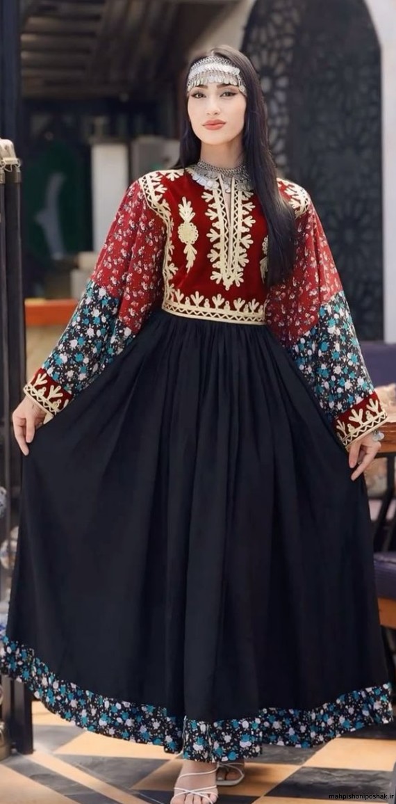 مدل لباس افغانی با پارچه ریون مدل لباس افغانی با پارچه ریون