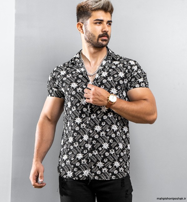 مدل پیراهن مردانه استین کوتاه جدید