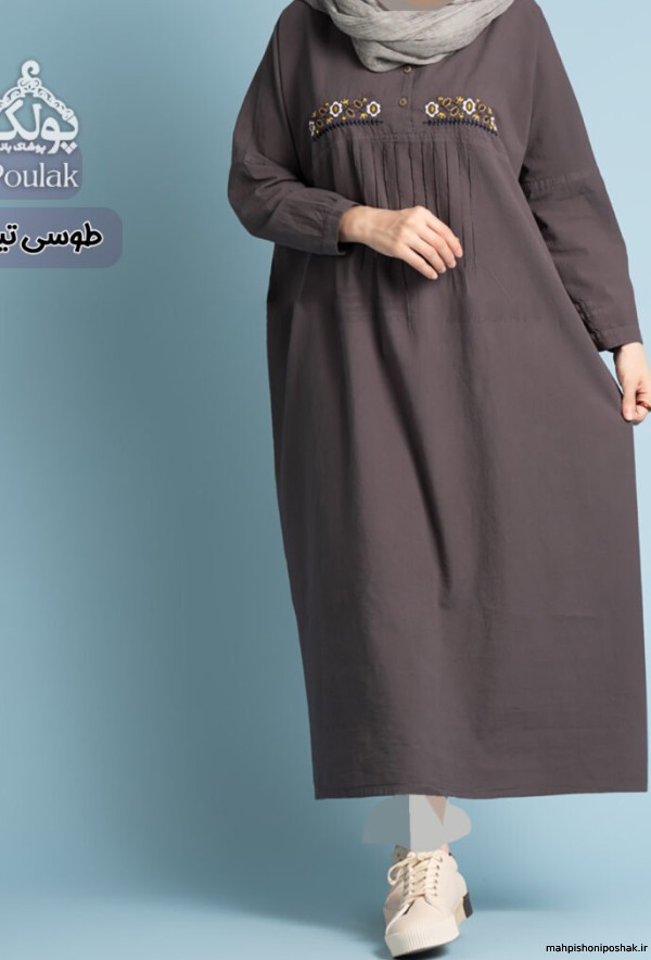 مدل پیراهن جلو بسته بلند مدل پیراهن جلو بسته بلند
