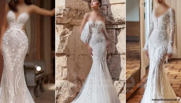 مدل لباس عروس خطی عربی مدل لباس عروس خطی عربی