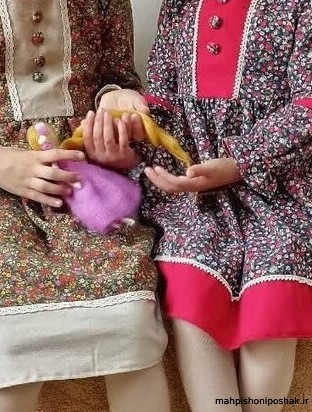مدل پیراهن حریر گلدار بچه گانه مدل پیراهن حریر گلدار بچه گانه