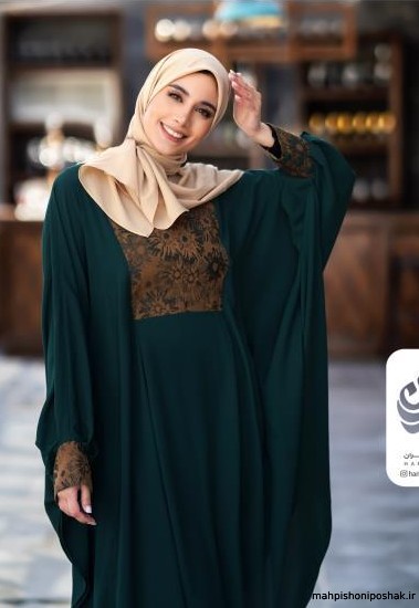 مدل لباس عربی مشکی بلند