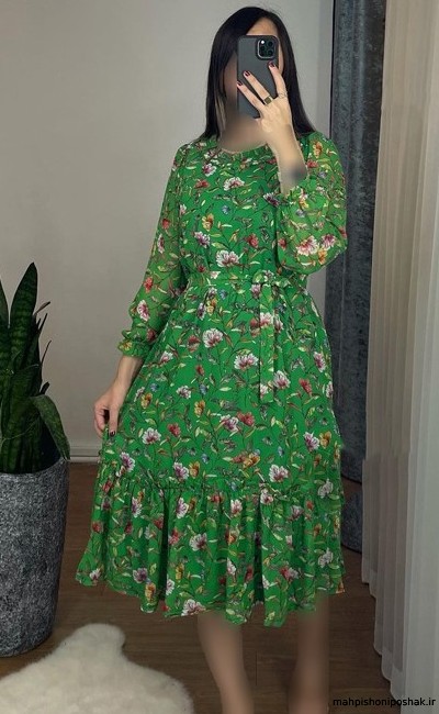 مدل پیراهن حریر گلدار بچه گانه مدل پیراهن حریر گلدار بچه گانه