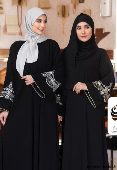 مدل لباس عربی مشکی بلند