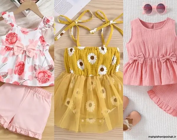 مدل تاپ شلوارک بچه گانه مجلسی