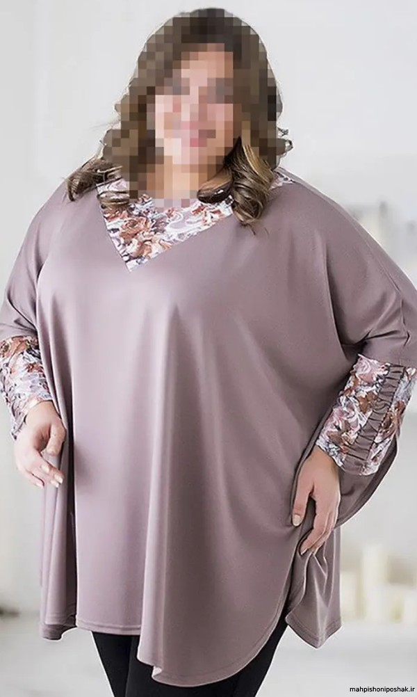 مدل بلوز حریر برای افراد چاق مدل بلوز حریر برای افراد چاق