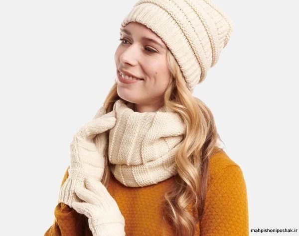 مدل های شال و کلاه بافتنی دخترانه مدل های شال و کلاه بافتنی دخترانه