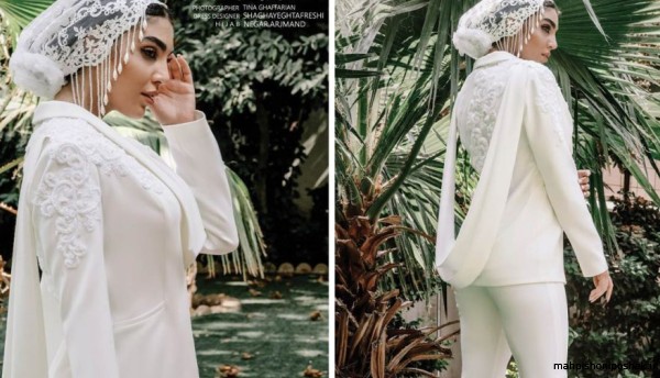 مدل کت عروس کلاه دار مدل کت عروس کلاه دار