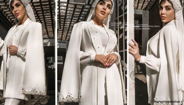 مدل کت عروس کلاه دار مدل کت عروس کلاه دار