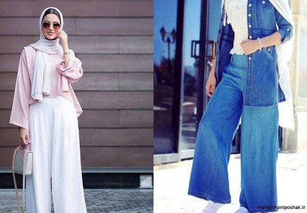 مدل لباس کوتاه و شلوار گشاد مدل لباس کوتاه و شلوار گشاد