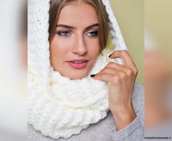 مدل روسری بافتنی زنانه مدل روسری بافتنی زنانه