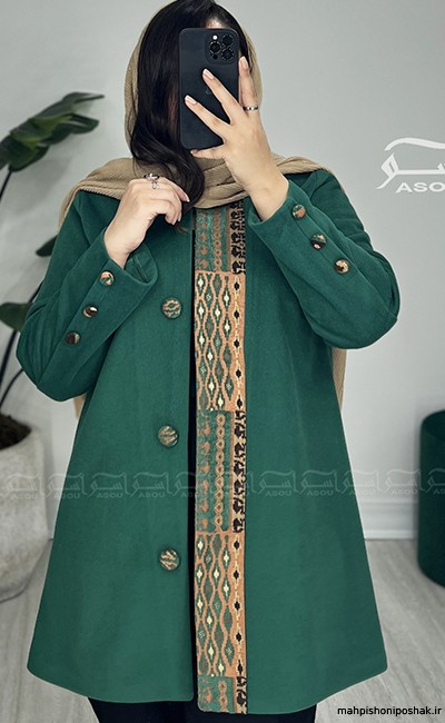 مدل پالتو فوتر مشکی