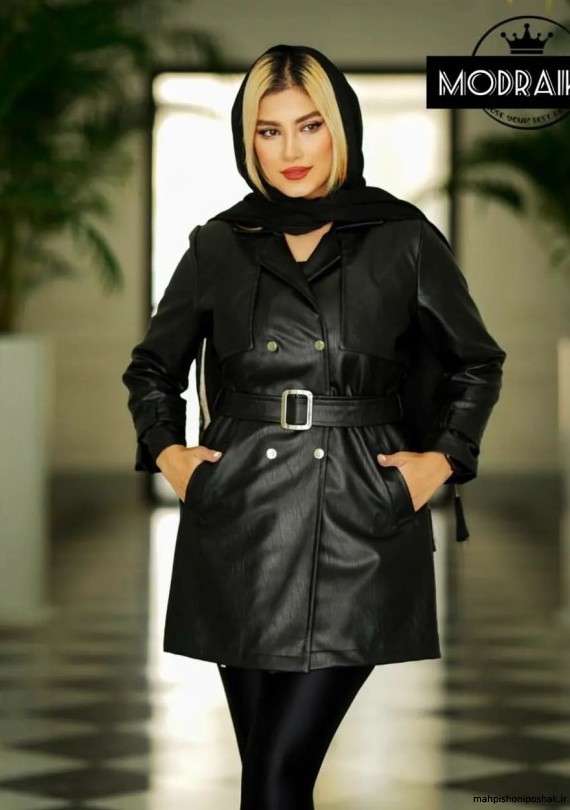 مدل کت نیم تنه چرم دخترانه مدل کت نیم تنه چرم دخترانه