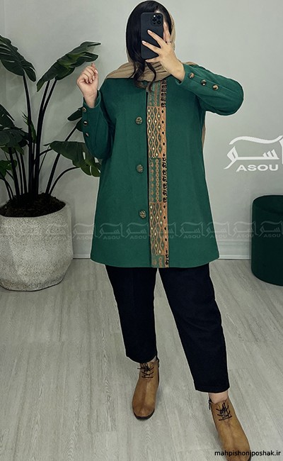 مدل پالتو فوتر مشکی