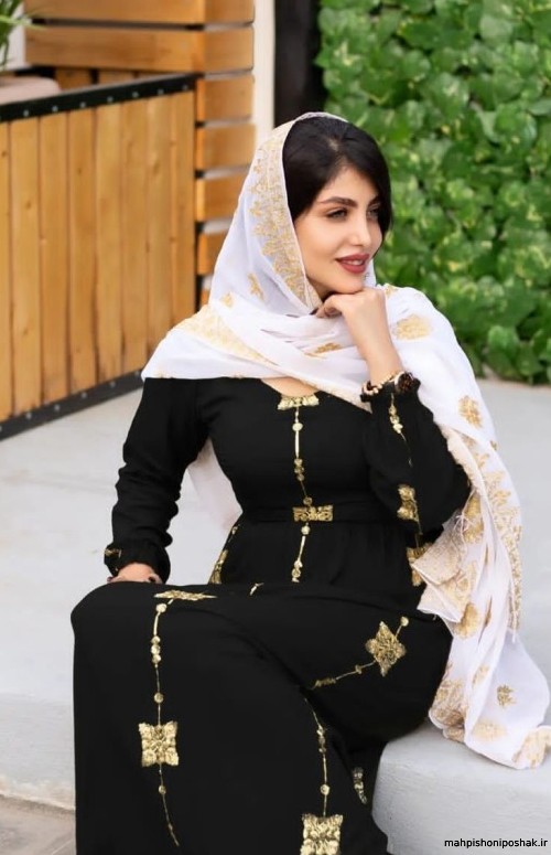 مدل لباس بندری با پارچه ی نخی مدل لباس بندری با پارچه ی نخی