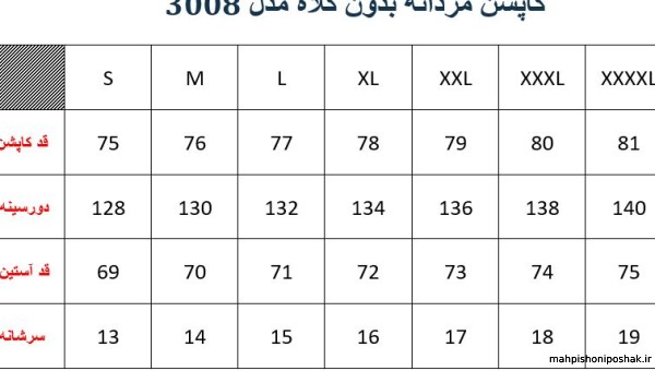 مدل کاپشن مردانه سایز بزرگ