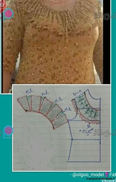 مدل لباس بندری ریون ساده