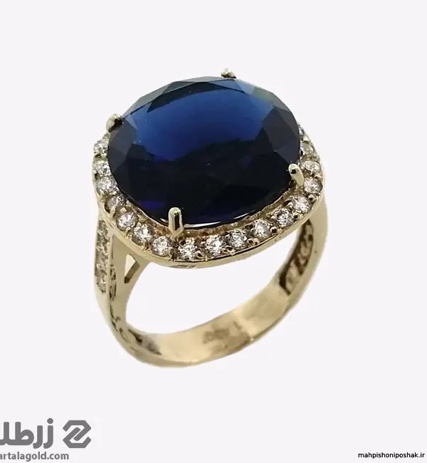 مدل انگشتر زنانه با نگین سنگ